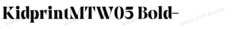 KidprintMTW05 Bold字体转换